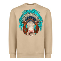 Mushroom hereford indian headdress Heavyweight Sweatshirt - JahusDesignShop