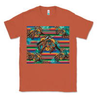 Copper bucking bronco serape turquoise Classic Tee - Artiststas