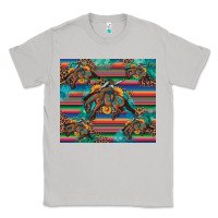 Moon Dust bucking bronco serape turquoise Classic Tee - Artiststas