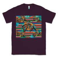 Plum bucking bronco serape turquoise Classic Tee - Artiststas