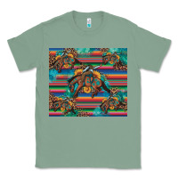 Sage bucking bronco serape turquoise Classic Tee - Artiststas