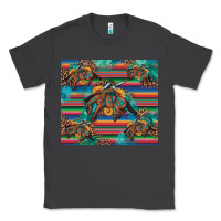 Smoke bucking bronco serape turquoise Classic Tee - Artiststas