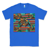 True Royal bucking bronco serape turquoise Classic Tee - Artiststas