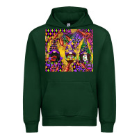 Forest Green mardi gras gnome Urban Hoodie - CowGirlArtShop