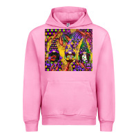 Fuchsia Pink mardi gras gnome Urban Hoodie - CowGirlArtShop