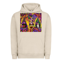 Pigment French Oak mardi gras gnome Urban Hoodie - CowGirlArtShop