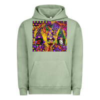 Pigment Oil Green mardi gras gnome Urban Hoodie - CowGirlArtShop