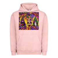 Pigment Salmon mardi gras gnome Urban Hoodie - CowGirlArtShop