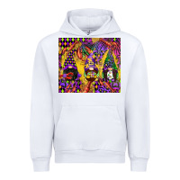 White mardi gras gnome Urban Hoodie - CowGirlArtShop