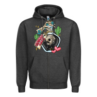 Charcoal Heather cowboy tears Zipper Hoodie - MaliasSmallBusiness