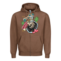 Chestnut cowboy tears Zipper Hoodie - MaliasSmallBusiness