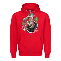 Red cowboy tears Zipper Hoodie - MaliasSmallBusiness