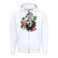 White cowboy tears Zipper Hoodie - MaliasSmallBusiness