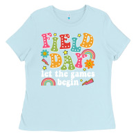 Baby Blue field day let the games begin Ladies Tee - JahusDesignShop