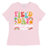 Bubblegum Pink field day let the games begin Ladies Tee - JahusDesignShop
