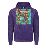 Longhorn Bull Seamless Pattern Vintage Hoodie | Teevron