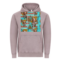 Vintage Zinc longhorn bull seamless pattern Vintage Hoodie - HRA Design Shop