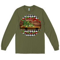 Army Green Christmas vacation car Christmas Long Sleeve Tee - Jasminsmagicworld