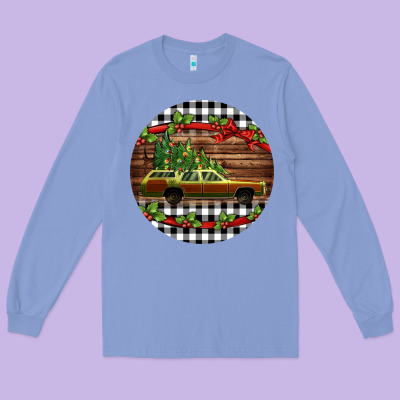 Christmas Vacation Car Christmas Long Sleeve Tee Designed By Jasminsmagicworld