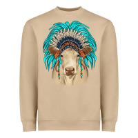 Mushroom charolais indian headdress Heavyweight Sweatshirt - JahusDesignShop
