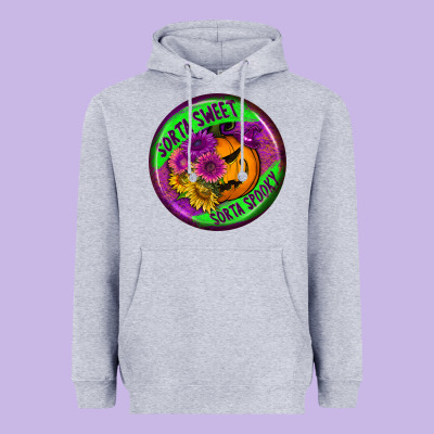 Halloween Round Earrings Heavyweight Hoodie Designed By Bundleandbundleshop