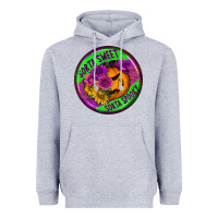 Heather Grey halloween round earrings Heavyweight Hoodie - BundleAndBundleShop