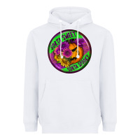 White halloween round earrings Heavyweight Hoodie - BundleAndBundleShop