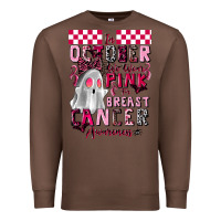 Chestnut pink ghost breast cancer awareness Premium Sweatshirt - LillyAllenDesigns