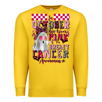 Lemon pink ghost breast cancer awareness Premium Sweatshirt - LillyAllenDesigns