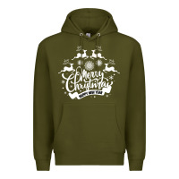 Army Green Merry Christmas Happy New Year Premium Hoodie - Bettercallsaul