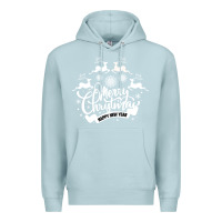 Blue Mist Merry Christmas Happy New Year Premium Hoodie - Bettercallsaul