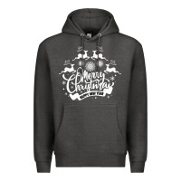 Charcoal Heather Merry Christmas Happy New Year Premium Hoodie - Bettercallsaul