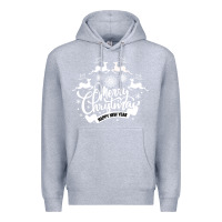 Heather Grey Merry Christmas Happy New Year Premium Hoodie - Bettercallsaul