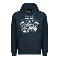 Navy Merry Christmas Happy New Year Premium Hoodie - Bettercallsaul