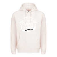 Pale Pink Merry Christmas Happy New Year Premium Hoodie - Bettercallsaul