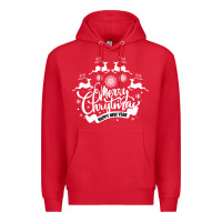Red Merry Christmas Happy New Year Premium Hoodie - Bettercallsaul