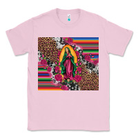 Bubblegum Pink our lady of guadalupe serape background tumbler Classic Tee - Artiststas