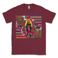 Burgundy our lady of guadalupe serape background tumbler Classic Tee - Artiststas