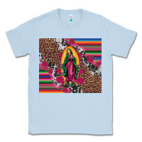 Dusty Blue our lady of guadalupe serape background tumbler Classic Tee - Artiststas