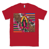 Red our lady of guadalupe serape background tumbler Classic Tee - Artiststas