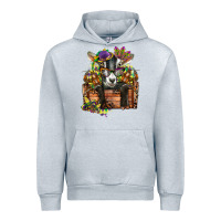 Heather Grey mardi gras goat Urban Hoodie - CowGirlArtShop
