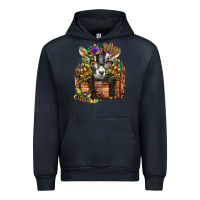 Navy mardi gras goat Urban Hoodie - CowGirlArtShop