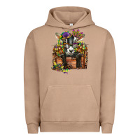 Pigment Burro mardi gras goat Urban Hoodie - CowGirlArtShop
