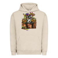 Pigment French Oak mardi gras goat Urban Hoodie - CowGirlArtShop