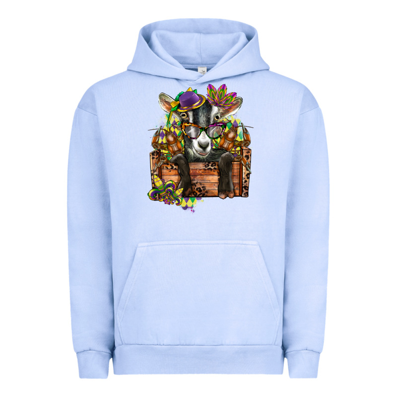 Mardi Gras Goat Urban Hoodie by CowGirlArtShop | Teevron