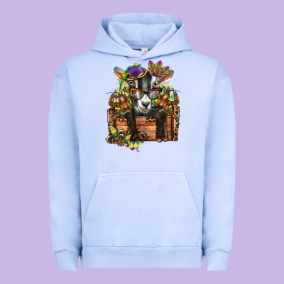Mardi Gras Goat Urban Hoodie Designed By Cowgirlartshop