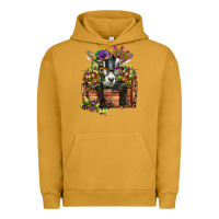 Pigment Peanut Butter mardi gras goat Urban Hoodie - CowGirlArtShop