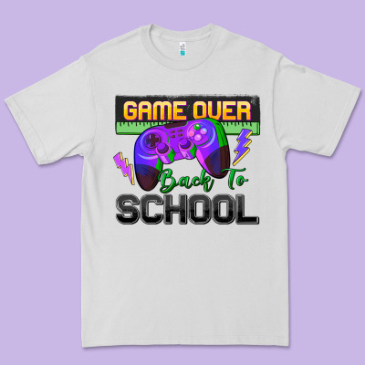 Game Over Back To School Premium Tee Designed By Zillion Design Studio