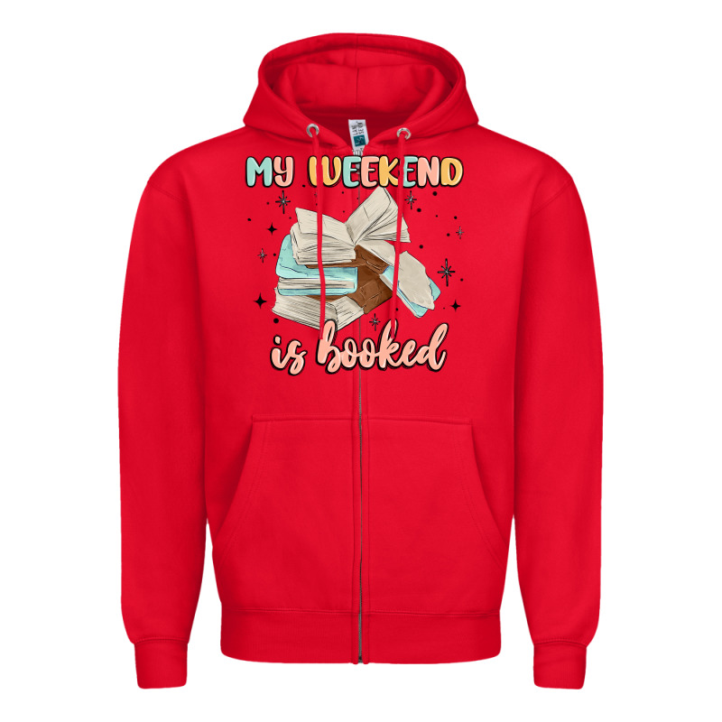 My Weekend Is Booked Zipper Hoodie by MaliasSmallBusiness | Teevron