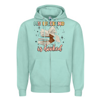 Seafoam my weekend is booked Zipper Hoodie - MaliasSmallBusiness